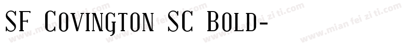 SF Covington SC Bold字体转换